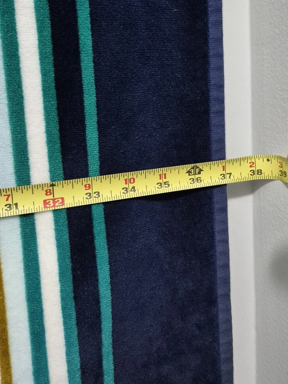 Jonathan Adler Luxembourg Beach Towel Pagoda Brown & Teal Oversized
